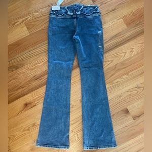 PacSun low rise flare butterfly jeans